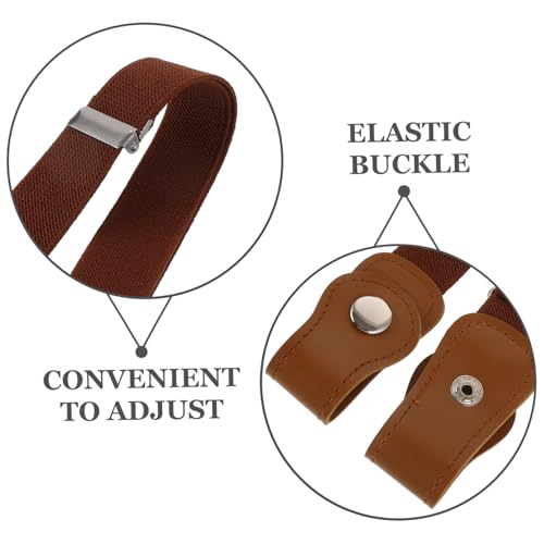 VALICLUD 3pcs Stretchy Waist Belts for Boys and Durable Pant Belts Black Navy and Light Coffee Lightweight and Reusable Childrens Dress Accessories for School and Daily Wear2