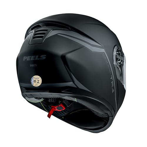 Capacete Articulado Robocop Peels Tr1 Nkd Preto Fosco Moto (56)