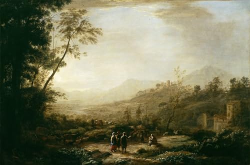 Image sur toile décoration murale salon avec tableau Claude Lorrain 60x90