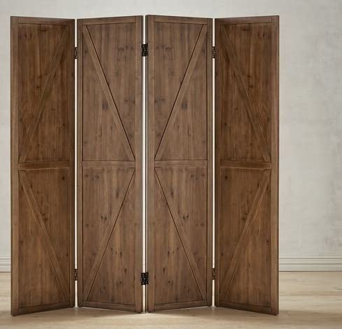 Shilpi Handicrafts Wooden Partition Separator Room Divider Screen Panel for Home & Office (4)-image-25