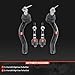 A-Premium Set of 4, Front Inner & Outer Tie Rod End Kit, Compatible with Infiniti Q50 2014-2019, QX50 2014-2017, Q60 2014-2018, G37 2013, EX35 2008-2012, EX37 2013, M35 2006-2010, M45 2006-2010
