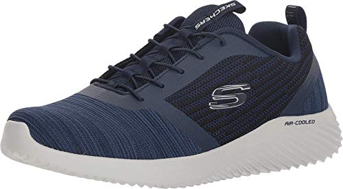 Skechers Bounder 52504, Scarpe Uomo, Navy Mesh Pu Trim, 42 EU