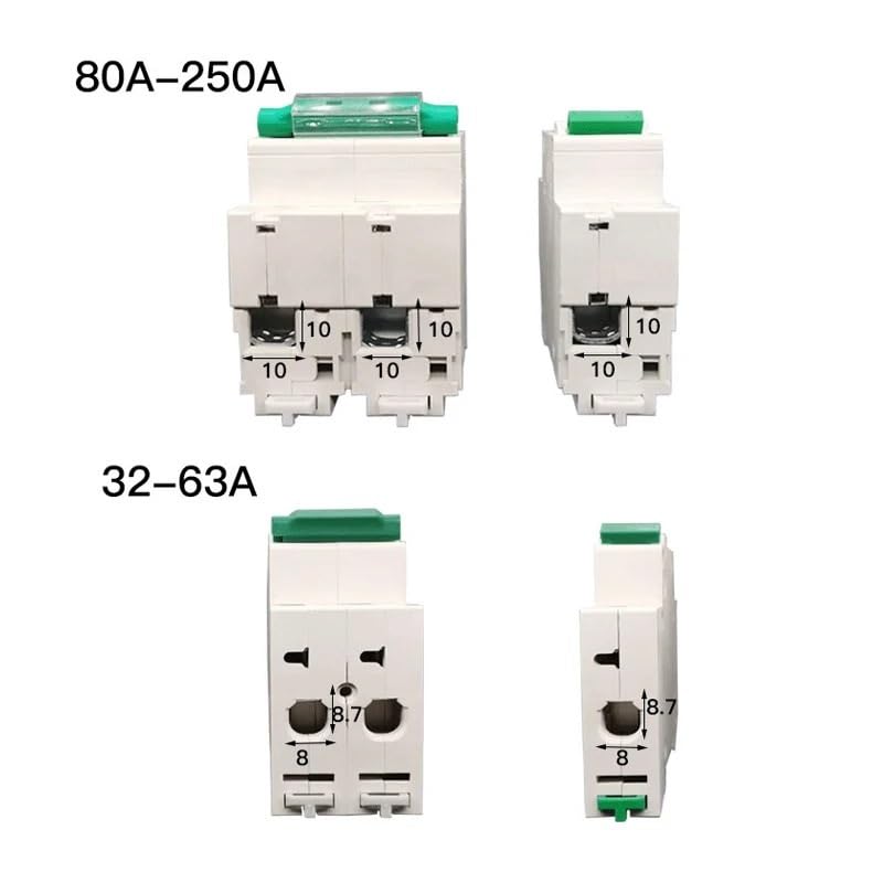 Salvavita Riarmo Automatico Interruttore automatico CC 80A 100A 125A 150A 200A 250A Corrente 12V-125V(2P,200A)