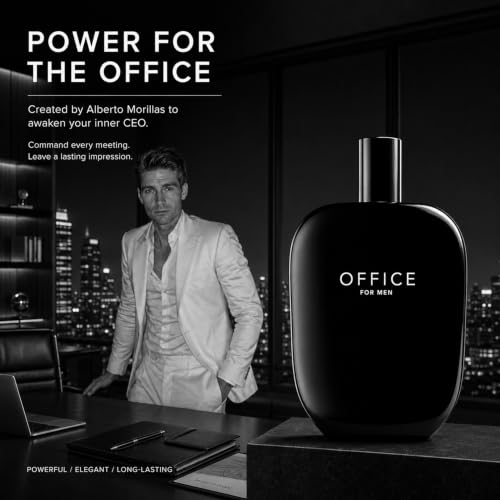 Image of Fragrance One OFFICE for Men Eau de Parfum for Men I Fresh Aromatic Woody Cologne I Long-Lasting Men's Fragrance for Daily & Office Wear (3.4 fl. oz. / 100 ml, OFFICE)