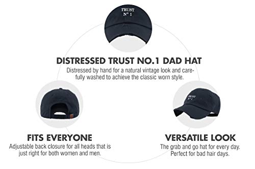Image of KBETHOS Dad Hat Trust No One Royalty Hustle Vibe Baseball Cap Adjustable Cotton Vintage