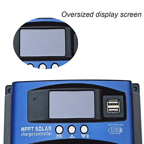 Solaranlage Mppt-ladecontroller 12v / 24v Solarpanel Batterieladeregler 30a Mit LCD-anzeigen-USB-anschluss – Bild 8