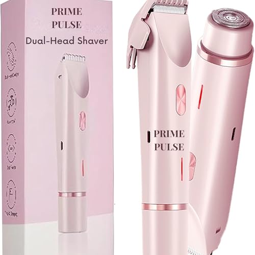 Afeitadora para mujer PRIMEPULSE recargable y recortadora de bikini rosa