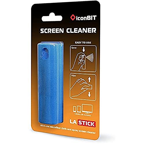 IconBit LASTICK All-In-One Screen Cleaner - Bildschirmreiniger für Smartphone-/Tablet-/Notebook-oder TV-Bildschirm mit Mikrofaseroberfläche, blau, AS-0010B Cover