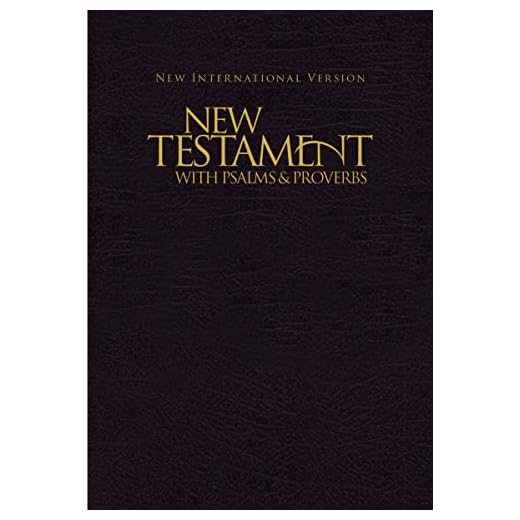 NIV, New Testament with Psalms and Proverbs, Pocket-Sized, Paperback, Black