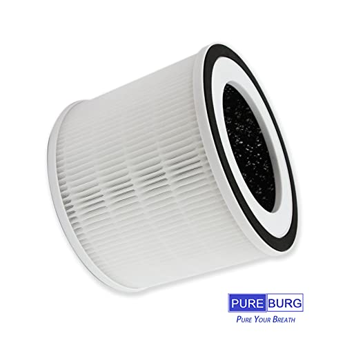 PUREBURG Replacement Filters Compatible with Compass Home Small Room Air Purifier, HIMOX H06 & Afloia Gala Air Purifiers, 2-Pack H13 HEPA - Image 2