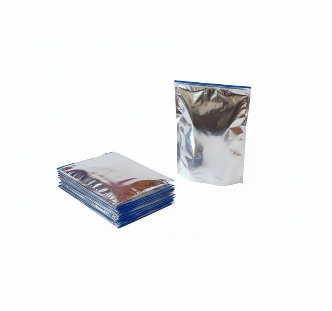 PZ 20 BUSTA TERMICA CM 31 X 40 SACCHETTO RICHIUDIBILE PER TRASPORTO ALIMENTI CONGELATI COLORE ARGENTO