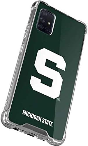 Skinit Clear Phone Case Compatible with Galaxy A71 5G - Officially Licensed Michigan State University Spartans S Design