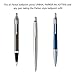 Unibene Parker Compatible Gel Ink Ballpoint Refills 12 Pack,0.7mm Medium Point- 6 Black&6 Blue, Smooth Writing Replaceable German Ink Tactical Pen Refills for Parker Ballpoint/UZI Pen