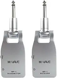 Sistema de guitarra sem fio – Transmissor-receptor de guitarra avançado com tecnologia sem fio 2.4G para aprimorar sua performance musical sem cabos M-VAV-E Distância de transmissão sem fio 30 metros