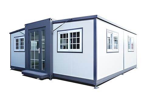 19x20ft Portable Prefabricated Tiny Home, Mobile Expandable Plastic Prefab House for Hotel, Booth, Office, Guard House, Shop, Villa, Warehouse, Workshop - Image 3