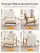 Mixcous Mid Century Modern Accent Chairs for Living Room, 23” Wide Comfy Chair for Bedroom, Small Cozy Sherpa Reading Chairs for Adults, 108° Lounge Arm Chair with Detachable Cover, 5.5