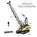 Ailejia Remote Control Truck Crawler Tower Crane Toy for Boys, 1/14 RC Truck Crane Construction Toy Tractor Digging Engineering Toy Construction Vehicle with Lights Sounds for Boys & Girls
