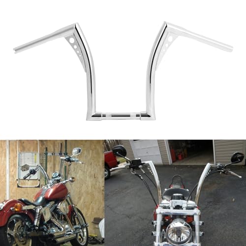 CUSTOM CHROME CCI 14 Rise 1-1/4 Fat Ape Hanger Handlebar Fit For Harley-Davidson Touring FLH FLHT Models