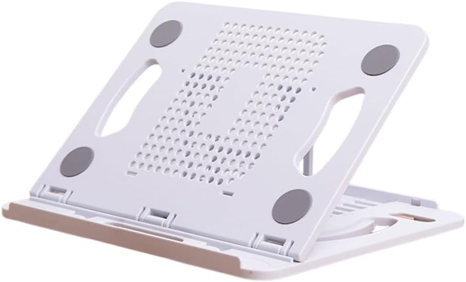 Adjustable Foldable Laptop Stand Holder Desktop Notebook Tablets Cooling Bracket (White)