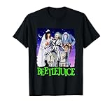 Beetlejuice Iconic Retro Group Shot Characters Chest Poster T-Shirt
