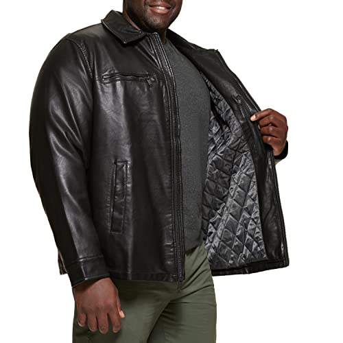 Image of DOCKERS Men's James Faux Leather Jacket (Regular, Big & Tall Sizes)