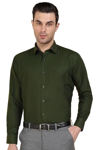 Image of 7-DAYS Men's Premium Formal Shirt - Cotton Blend, Regular Fit, Full Sleeve, with Pocket, Durable & Easy Care - Perfect for Office Wear