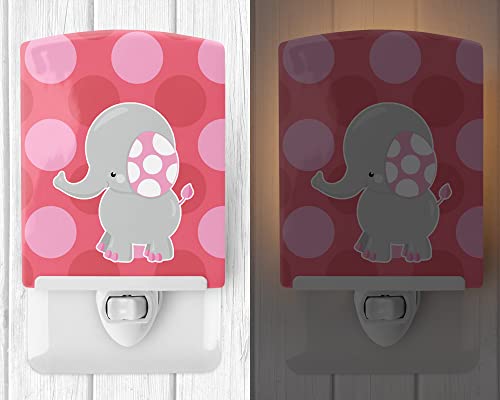 Lámpara de noche de cerámica con diseño de elefante 6x4x3 miniatura 2