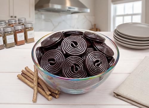 Caramelos de regaliz negro en rueda 1 lb bolsa a granel miniatura 7