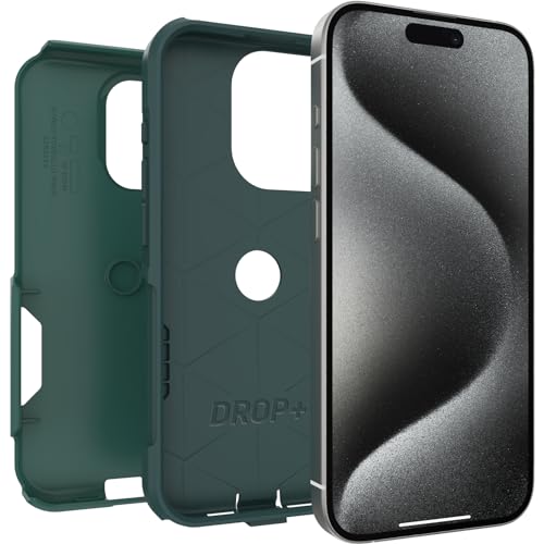 Image of OtterBox iPhone 15 Pro (Only) Commuter Series Case - GET Your Greens, Slim & Tough, Pocket-Friendly, with Port Protection