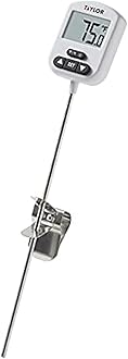 Taylor Programmable Digital Candy and Deep Fry Thermometer with Green Light Alert Display and Adjustable Pan Clip