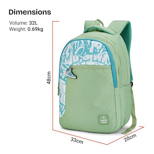 Image of Nasher Miles Polyester Laptop Backpack | Ideal for College, School, Office & Travel | Men, Women, Boys, Girls