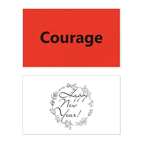 Carte de Nouvel An inspirante Courage pour embellir vos messages de vœux