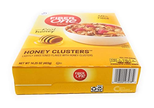 Fiber One Honey Clusters Lightly Sweetened Flakes 14.25 Oz Pack de 3 miniatura 3