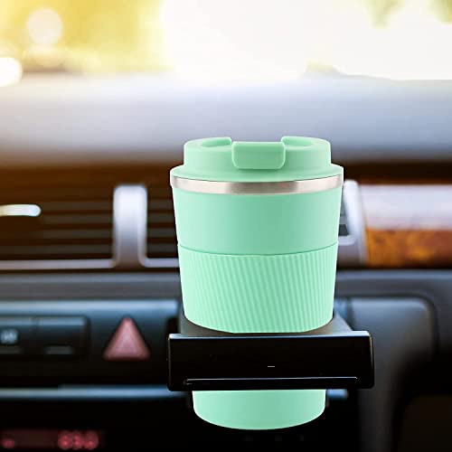 Image of YELONA Baby Pink 510 ML Insulated Stainless Steel Coffee Tea Tumbler for Hot Cold Beverages Portable Travel Mug Leak Proof Sipper Lock Lid Thermos Multipurpose for Home Office Gifts