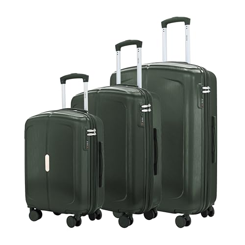 Image of IZOD Mateo 3 Piece Expandable Hardside Luggage Set, Forest