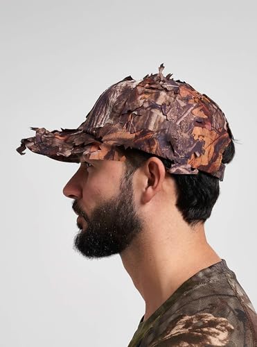 JACK PYKE 3D Leafy Baseball Hat, Lightweight Camouflage Hunting Cap, Adjustable Camo Outdoor Cap for Men, Perfect for Hunters, Hikers, Outdoor Enthusiasts