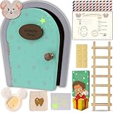 HOMYKIDS® Puerta Ratoncito Perez Magica que se Abre y BRILLA | Cuento GRATIS | Certificados Originales | Puerta Raton Perez de la Casita del Ratoncito Perez | Idea Regalo con Cajita Dientes