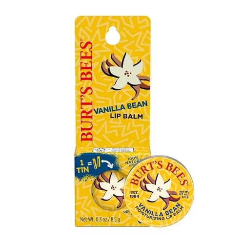 Burts Bees Vanilla Bean Lip Balm Tin 0.3 oz