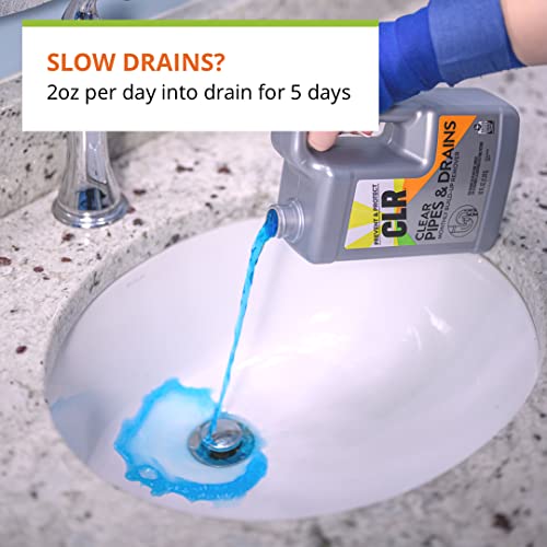 CLR Clear Pipes & Drains Clog Remover and Cleaner, For Shower, Sink