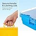 Carolart 3 Pack,Empty Sensory Bin,13.5 Inch Storage Container,Portable Plastic Storage Bins, Stackable Play Tray for toys,arts,crafts and sand.