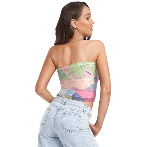 Calm Teen Boys Light Pink Womens Strapless Tube Top Sexy Tank Tops for Women Tank Top for Lady Nursing2