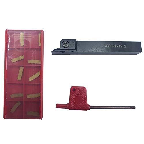 Portaherramientas de torno con 10 insertos MGMN200-G miniatura 3