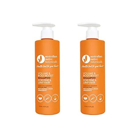Australian Native Botanicals Volume & Body Boost Shampoo, With Waratah & Flame Tree, Suitable For Fine & Limp Hair - 2 x 250ml Cover