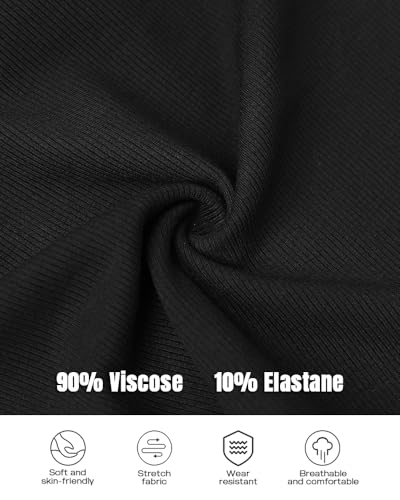 Image of CHICME Women Built-in Bra Tank Tops Sleeveless Casual Shirts Racerback Ribbed Fitted Tank Tops