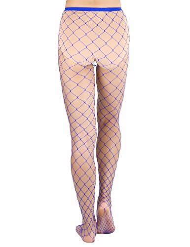 Image of Lastclream High Waisted Fishnet Tights for Women Sexy Fishnets Stockings Full Footed Fishnet Sheer Pantyhose Plus Size