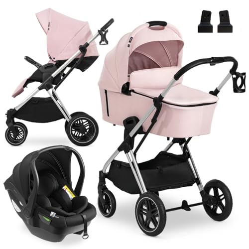 hauck 3in1 Kinderwagen Set Vision X mit Drive N Care Babyschale -...