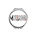 Stylish Alphabets Quote Handwrite Hand Compact Mirror Round Portable Pocket Glass