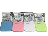 MAGIC SELECT 4xEstuche para mascarillas con 4MASCARAS DE Regalo/Caja para mascarillas (Multicolor, 4 Unidades) Rosa,Verde,Azul,Blanco Caja organizadora