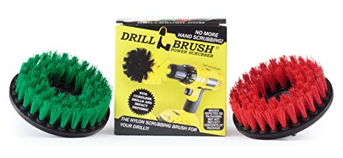 Free Shipping Offer Drill Brush - Cleaning Supplies - Medium and Stiff Bristle Brush Kit - Spin Brush - Grout Cleaner - Tile, Counter-tops, Stove, Oven, Sink, Trash Can, Floors - Concrete Swimming Pools, Garden Fountains