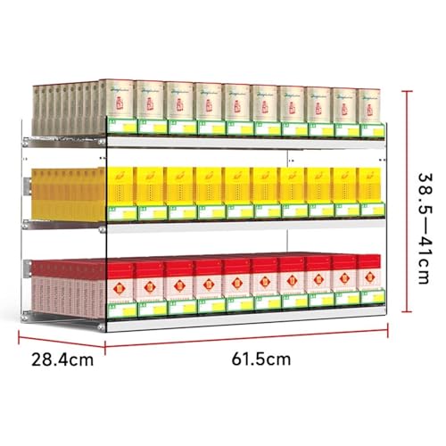 Support de cigarette mural en acrylique transparent avec étagères de détail